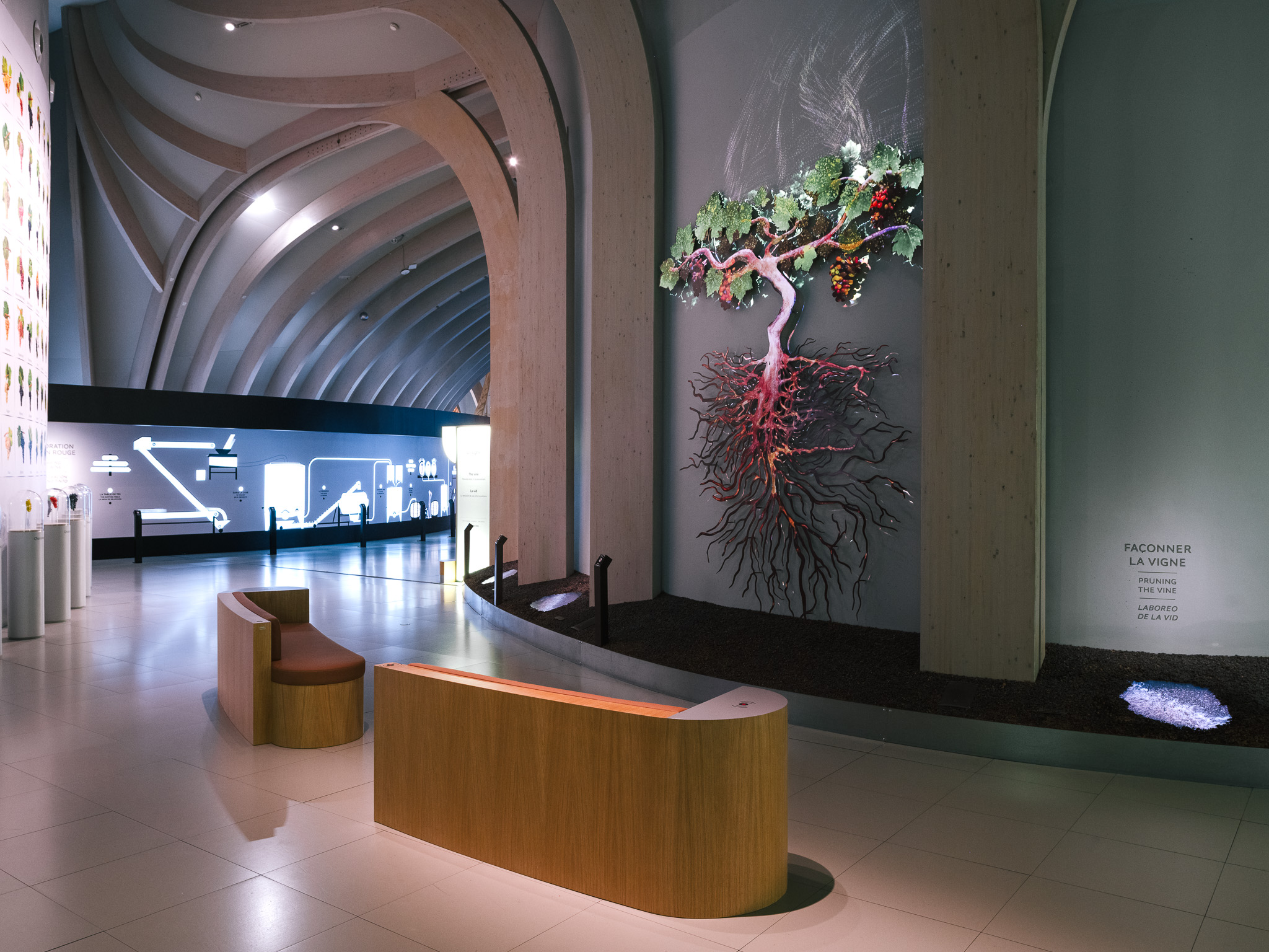 Cite du Vin exposition permanente banquettes Gimmic 3