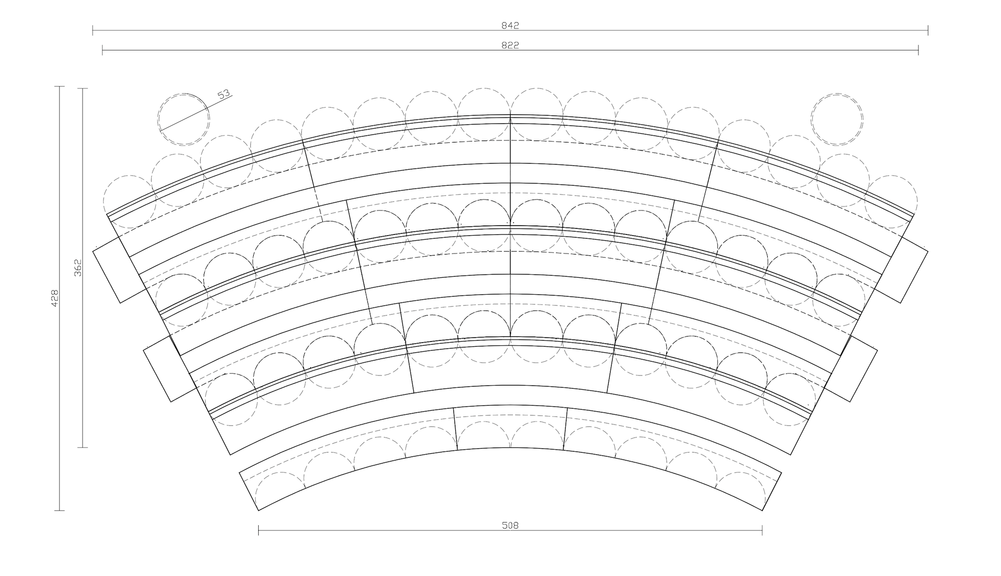 Plan de l auditorium Unikalo Campus dessiné par le bureau d étude Gimmic