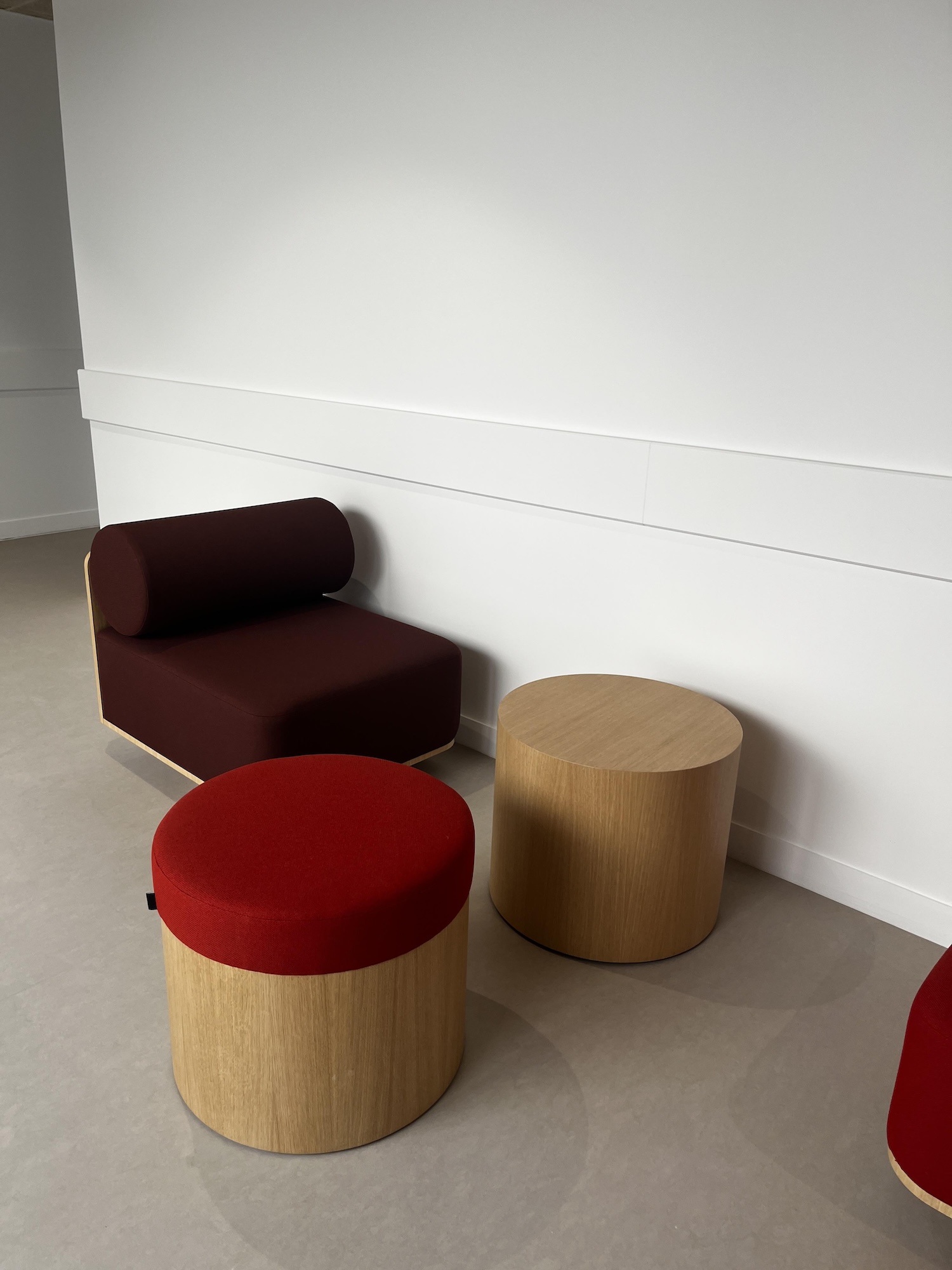 Pouf rond TUBO Pessac 2